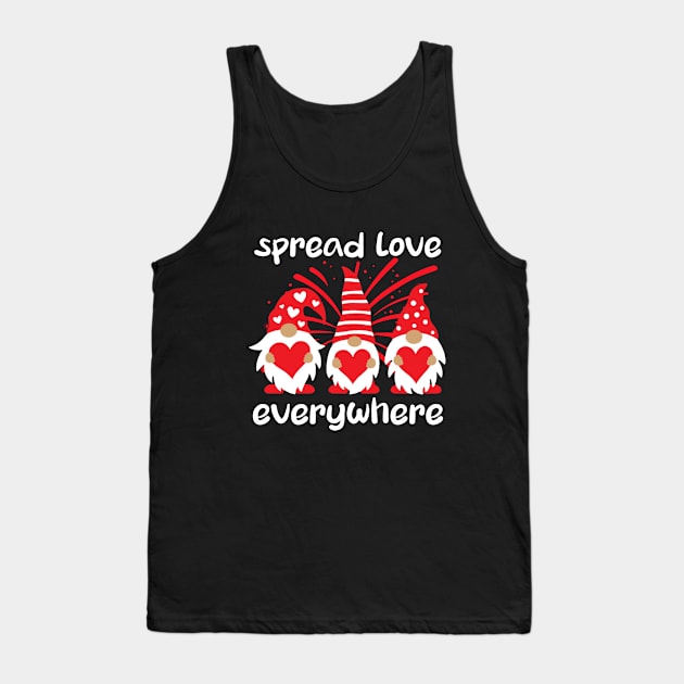 Gnomes Love Couple Valentine's Day Gift Tank Top by YANISOVE